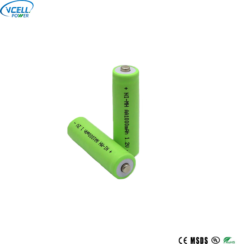 1.2V 1000mAh AA NIMH 충전지