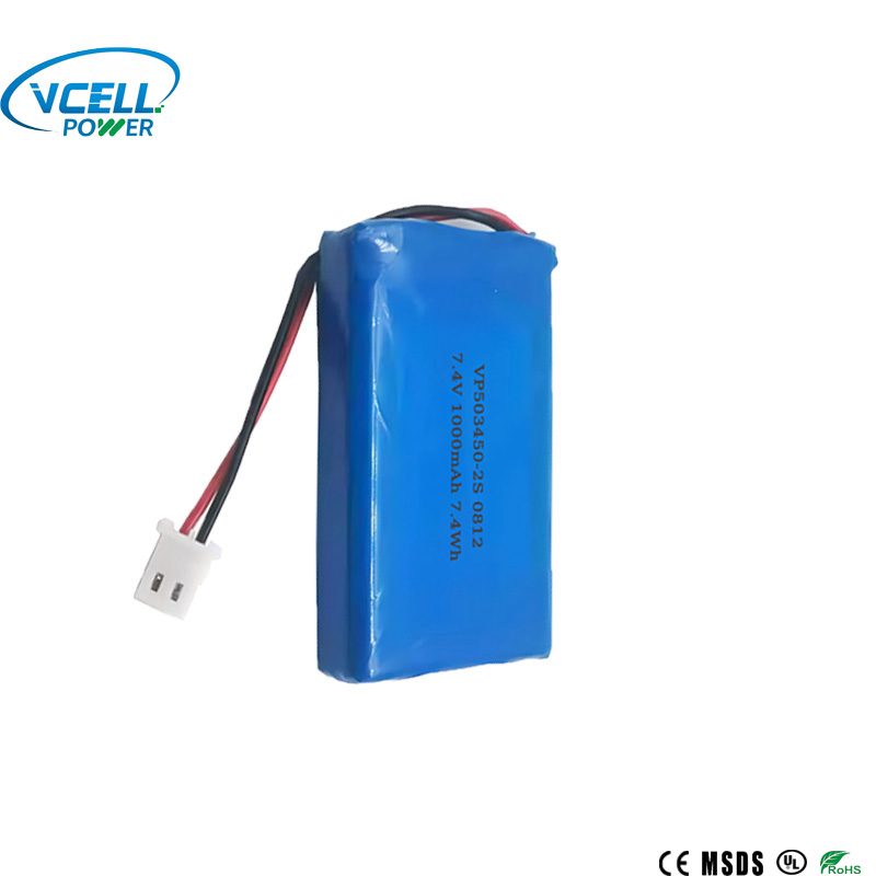 7.4V 1000mAh 503450 2S LiPo 배터리
